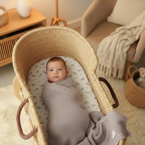 Heritage Knit Organic Swaddle Blanket for Girls