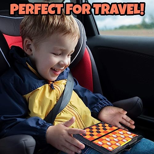 Magnetic Board Travel Games for Kids (12 Count)