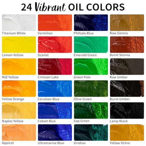 82Pcs Professional Oil Painting Set with Easel Box