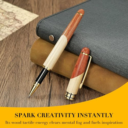 Luxury Wood Ballpoint Pen Writing Set
