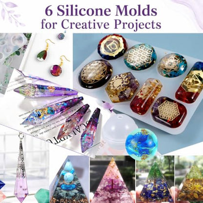 Resin Kit 3 Tier Storage Box Jewelry Making Kit with Molds (125 Count)