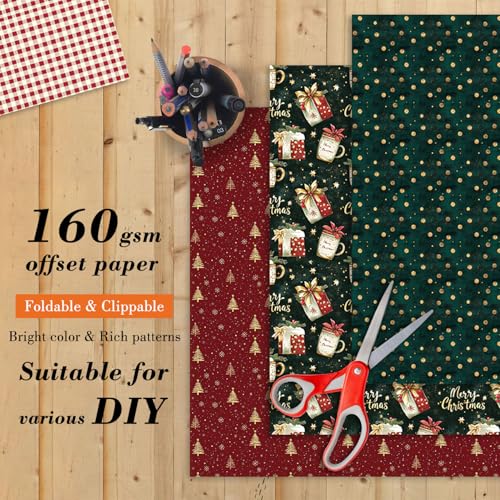 6 in Christmas Scrapbook Paper Pad (24 Count)