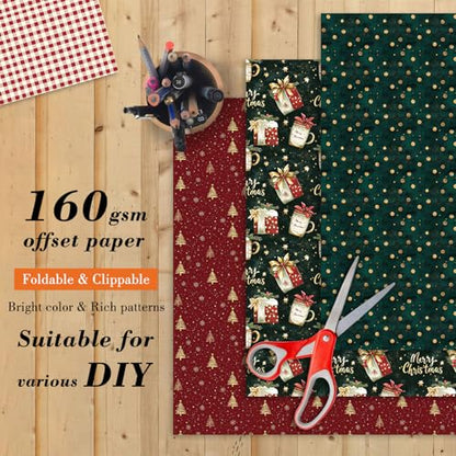 6 in Christmas Scrapbook Paper Pad (24 Count)