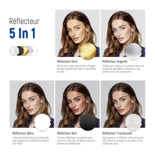 80cm Light Reflector with Handle & 3