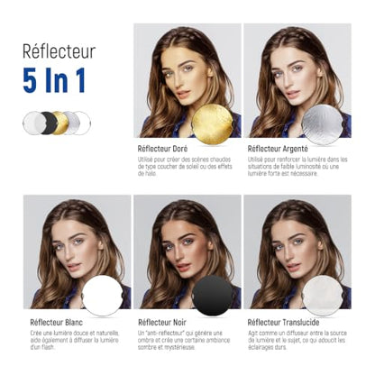80cm Light Reflector with Handle & 3