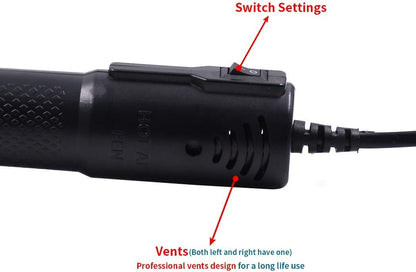 mofa Embossing Heat Pen,Mini Heat Gun,Hot Air Pen Tools Shrink Pen with Stand For DIY Embossing And Drying Paint Multi-Purpose Electric Heating Nozzle 150W 110V (Black,Black) - Crafty Corner