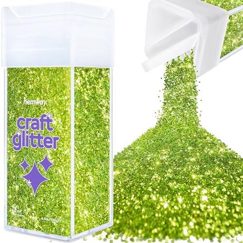 Craft Glitter Shaker Lime Green 130g Fine (3.8 Ounce)