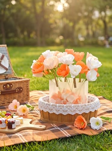 Crepe Paper Flower DIY Making Kit (24 Count)
