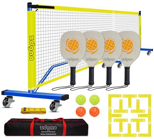 Pickleball Net Set with Wheels