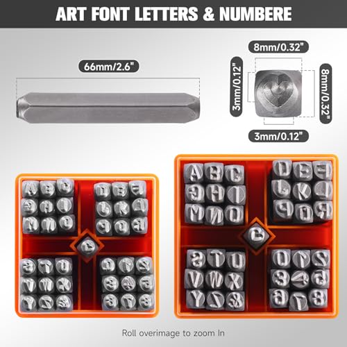 37 Pcs Number and Letter Stamp Set