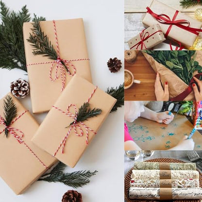 Brown Wrapping Paper Roll 24"x 1200" Craft Packing Paper for Moving Shipping (3000 sq ft sq ft)