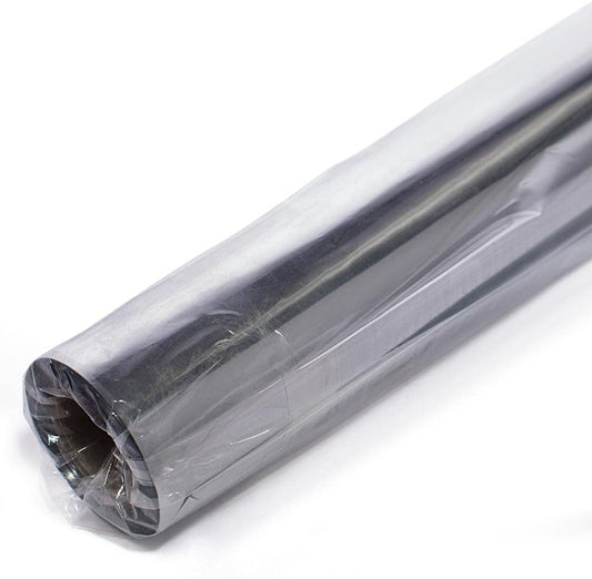 Anderson's Silver Shiny Metallic PVC Roll: 47" x 100' Flame-Resistant Event Decor for Weddings, Parties, Photo Booths, Gift Wrap, Table Covers, Backdrops, Crafts & Holiday Decorations
