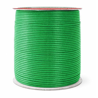 2mm Kelly Green Waxed Cord