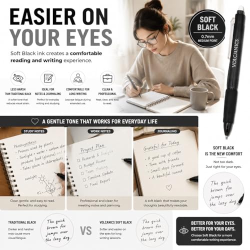 Retractable Erasable Gel Pens (12 Count)