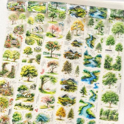 Tree PET Washi Tape Set