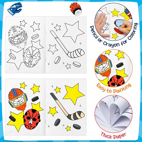 Ice Hockey Coloring Book (24 Count)