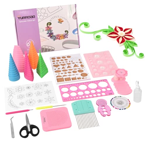 19 Piece Beginner Paper Quilling Tool Kit for 2D and 3D Paper Art