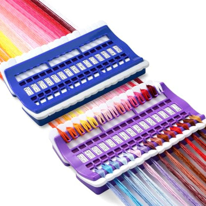 Embroidery Floss Organizer 30 Positions 2 Pcs Thread Organizers