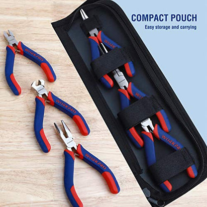 6 piece Mini Pliers Set with Pouch (6 Count)
