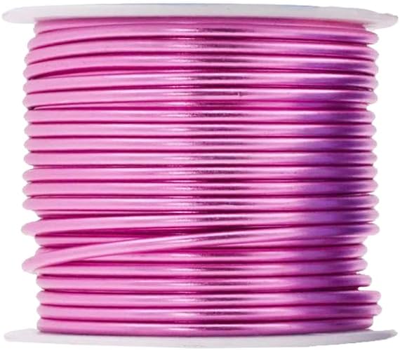 Mandala Crafts 12 Gauge Anodized Aluminum Craft Wire for Jewelry Making - 276 FT Colored Flexible Silver Lavender Purple Pink Ice Blue Turquoise Wire - Bendable for Bonsai Armature Crafting Sculpting - Crafty Corner