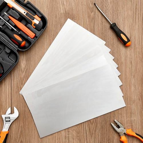 8 Pcs 20 Gauge Sheet Metal Steel 12" x 6" x 0.032" Weldable Cold Roll Craft Metal Sheets Steel Plate for DIY Projects Home Auto (8 Count)