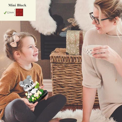 Artificial Flower Animal Toy Building Set for Adults