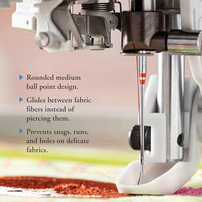 Jersey Ball Point Sewing Machine Needles (100 Count)