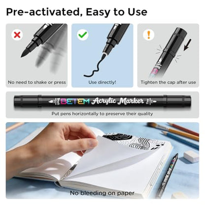 2 Black Paint Markers for Glass (10 Count)