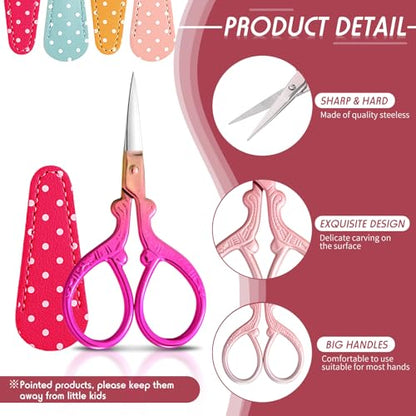 4 Pcs Small Embroidery Scissors (4 Count)