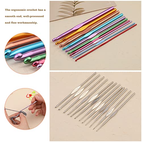 54 Pcs Crochet Hooks Set 0.6