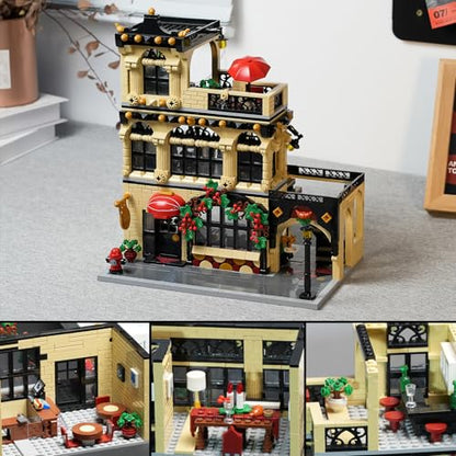 Flowers City Restaurant Assembly Square Building Set for Adutls