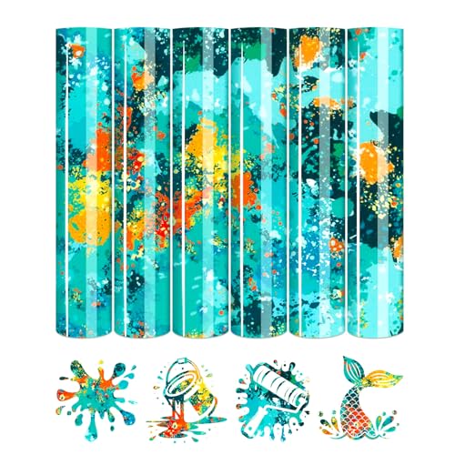 Blue Splash Heat Transfer Vinyl