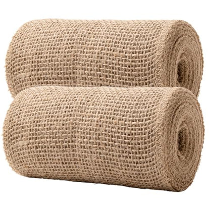 Natural Burlap Fabric Roll 10 Yards (2 Count)