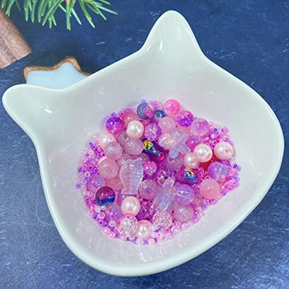 Assorted Glass Resin Beads Multi Size Colors Smooth Cracked Gravel Millet Spacer Beads for Bracelets Necklace Earring DIY Jewelry Making Craft