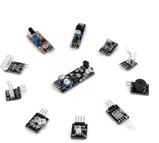 37 in 1 Sensor Module Kit for Arduino Starters - Sensor Kit DIY for Raspberry Pi Mega2560 UNO R3 Nano Including Tutorial in USB Flash Driver