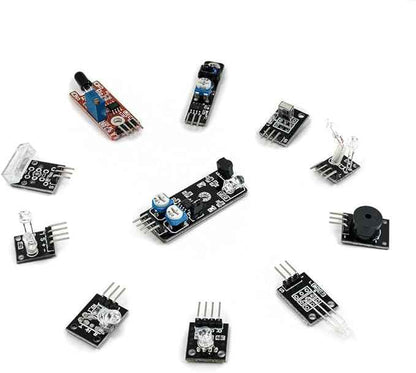 37 in 1 Sensor Module Kit for Arduino Starters - Sensor Kit DIY for Raspberry Pi Mega2560 UNO R3 Nano Including Tutorial in USB Flash Driver