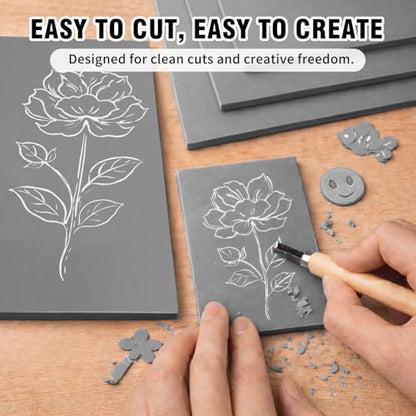 2 Pcs 9x12 Soft Linoleum Carving Block (2 Count)
