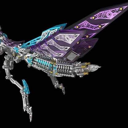 Metalkitor 3D Metal Puzzles for Adults, Giant Mantis Model Kit with Magic Wand - Steampunk DIY Ornament - Assembly Jigsaw Craft Brain Teaser - Perfect Room Decor and Gift Choice(1200+PCS, Purple)