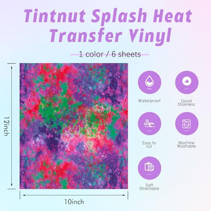 Purple Splash Heat Transfer Vinyl
