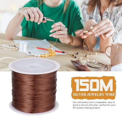 492FT 32 Gauge Jewelry Wire for Jewelry Making Copper Metal Wire for Crafts