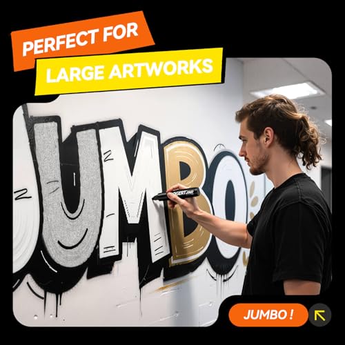 3Pcs Black Jumbo Poster Markers