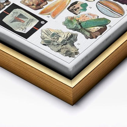 Vintage Geology Canvas