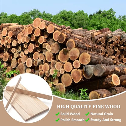 Wooden Dowels for Crafts (30 Count)