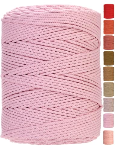 Cotton Macrame Cord 4mm x 328yards Natural Colored Macrame Supplies