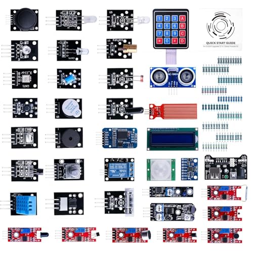 37 in 1 Sensor Modules Kit with Tutorial Compatible with Arduino