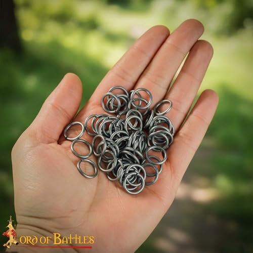 200G 1Kg Chainmail Loose Rings for Armor Crafting Perfect for DIY Projects & Armour Repairs
