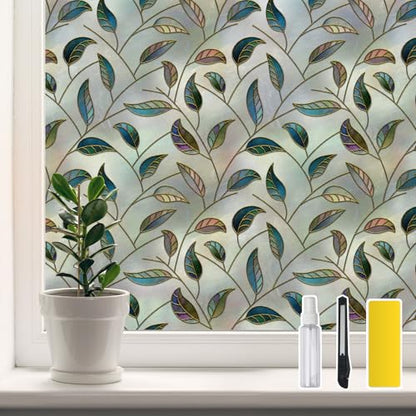 Window Privacy Film Frosted Glass UV Sun Blocking 29.5'' x 118.1''