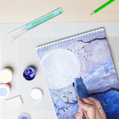 2 Pcs Masking Fluid Pen for Watercolor Painting (2 Count)