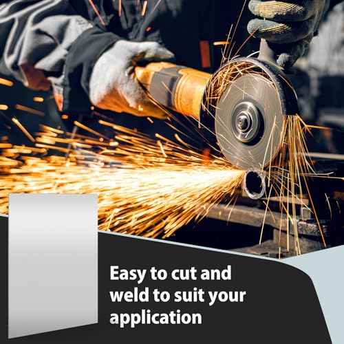 2 Pcs 16 Gauge Mild Metal Steel Sheet Plate Weldable Carbon Cold Panels Square Rolled for Outside Industrial DIY Weld Accessories (2 Count)
