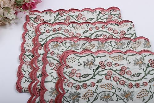 Hand Block Print Cloth Napkins (4.2329 Ounce)